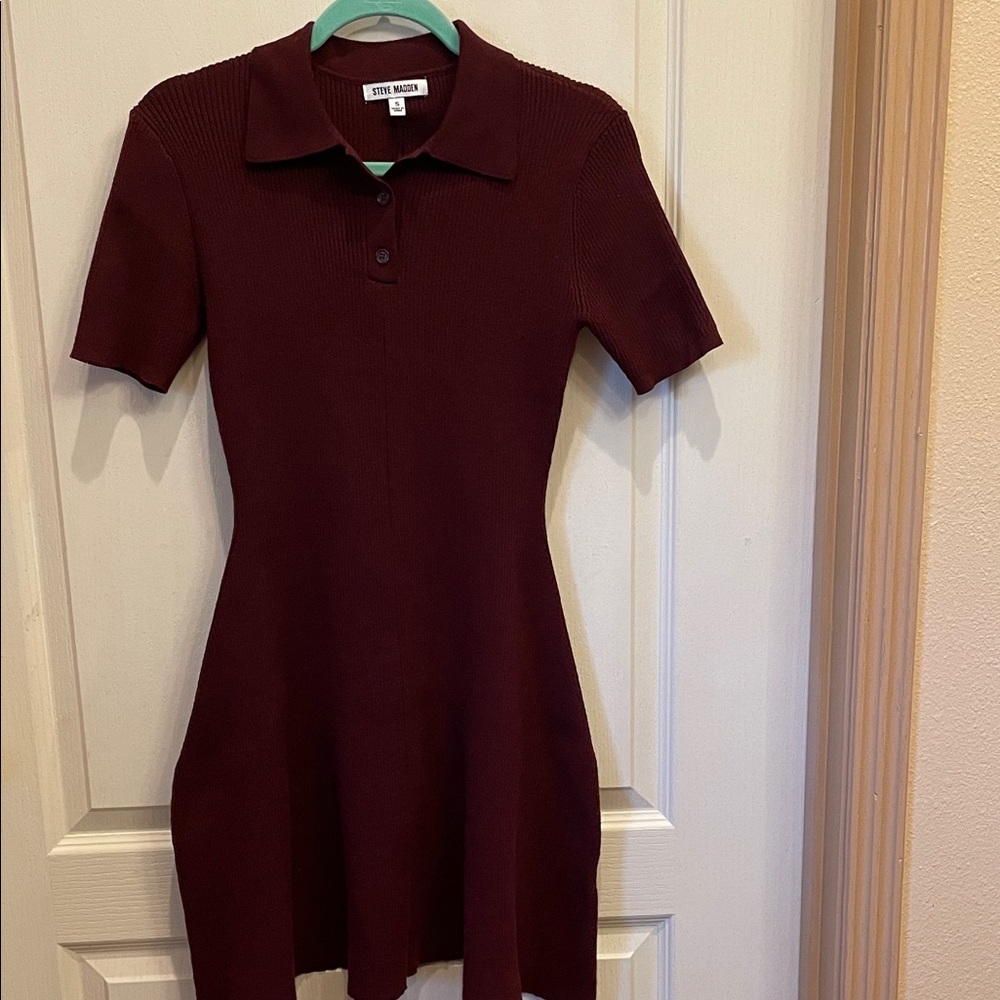 Steve Madden Burgundy Mini Dress